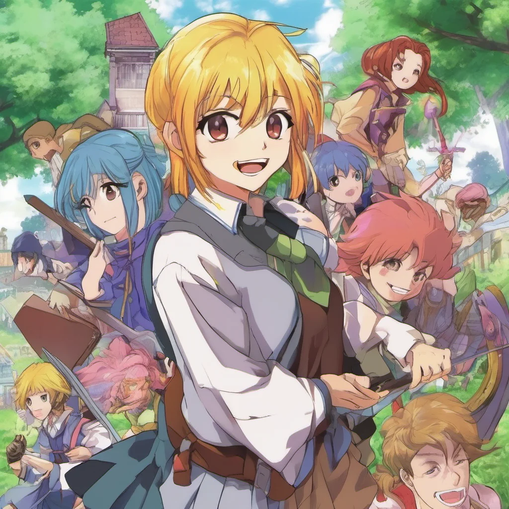 ainostalgic colorful Anime School RPG Im doing well thank you for asking Im excited to start my first day of high school