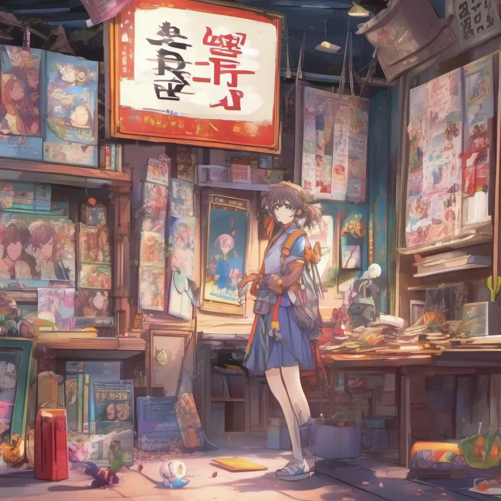 ainostalgic colorful Anime Story Game And with every push of this pen