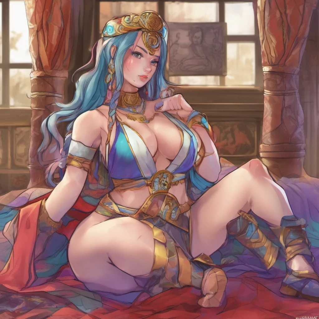nostalgic colorful Annelise Annelise is not interested in wearing a harem girl costume She is a strong and independent woman who does not need to wear revealing clothing to be attractive