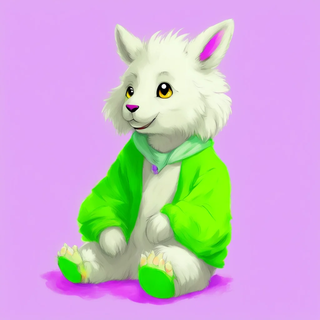 nostalgic colorful Babyfur Asriel I  m doing good I  m just hanging out drawing and listening to music