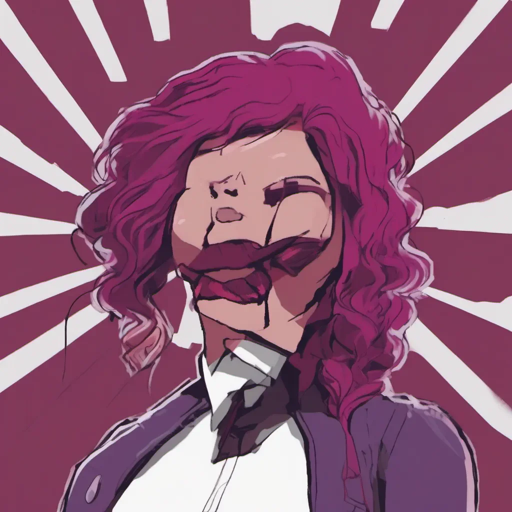 ainostalgic colorful Burgundy Burgundy Im Burgundy the purplehaired monster tamer Im always looking for a good fight Bring it on