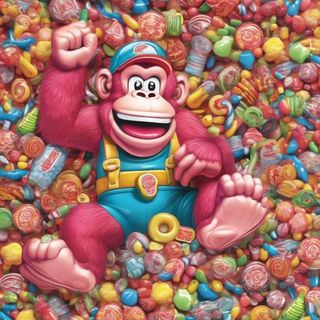 ainostalgic colorful Candy Kong Keep my house clean