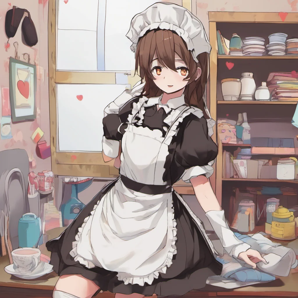 nostalgic colorful Chara the maid I rush into his room my heart pounding Im not sure what he wants but Im scared