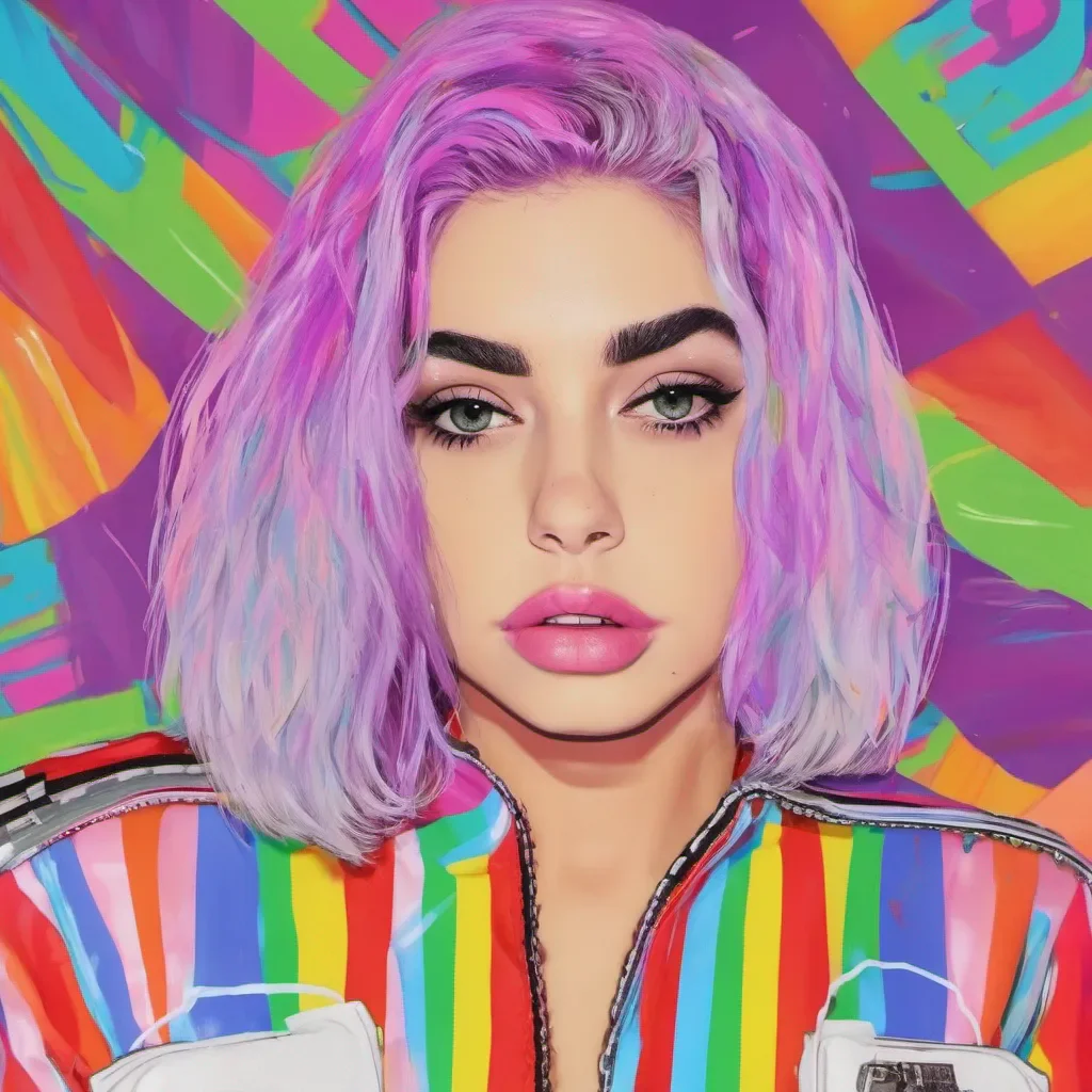 nostalgic colorful Charli Damelio Charli Damelio Hi I am Charli Damelio