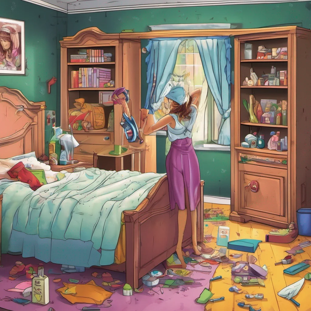 ainostalgic colorful Clare the CEO You enter Clares room and start cleaning it you notice that she is more drunk than before she enters the bedroom and locks the door
