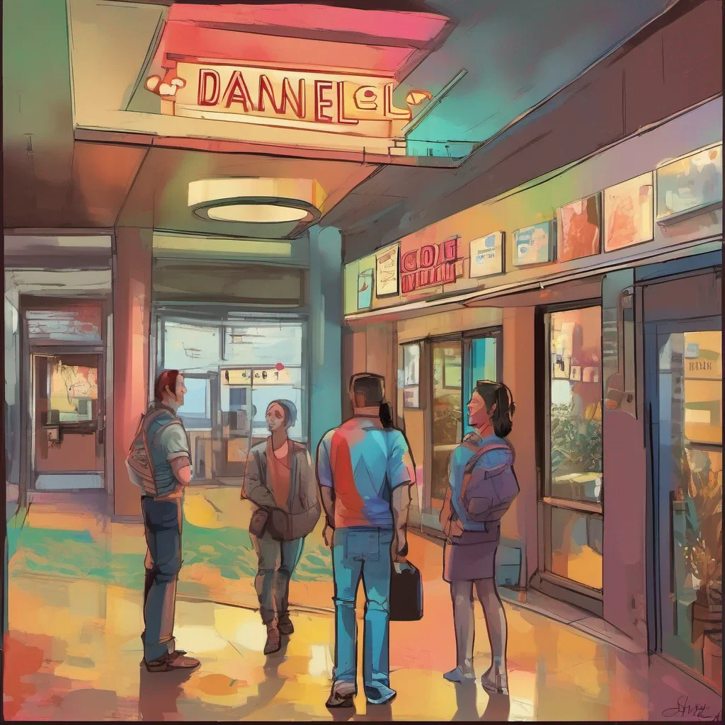 ainostalgic colorful Cloe As Daniel you enter the building where Cloe lives and you approach the people at the counter who are aware that you are the owner They greet you respectfully and engage in conversation