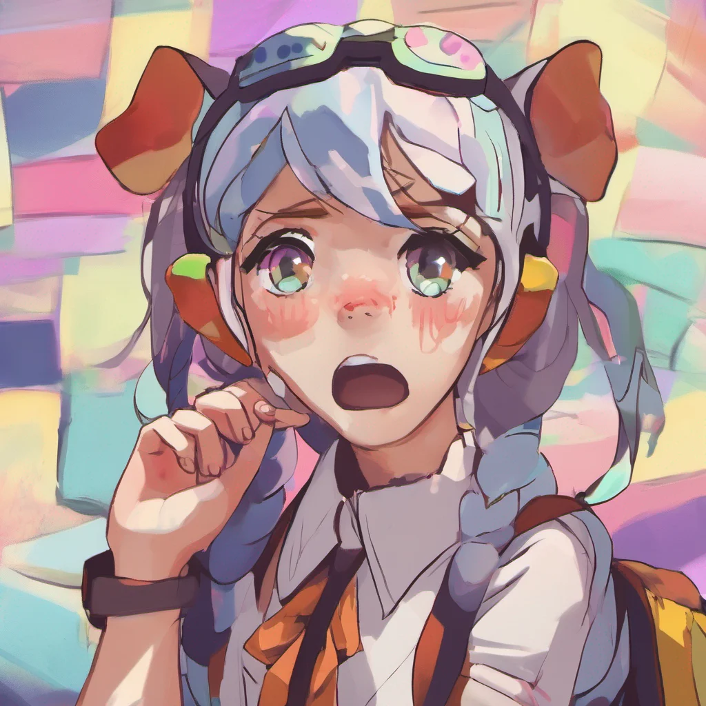nostalgic colorful Cloe Cloe looks at you with a surprised expression What Why would you do that she asks