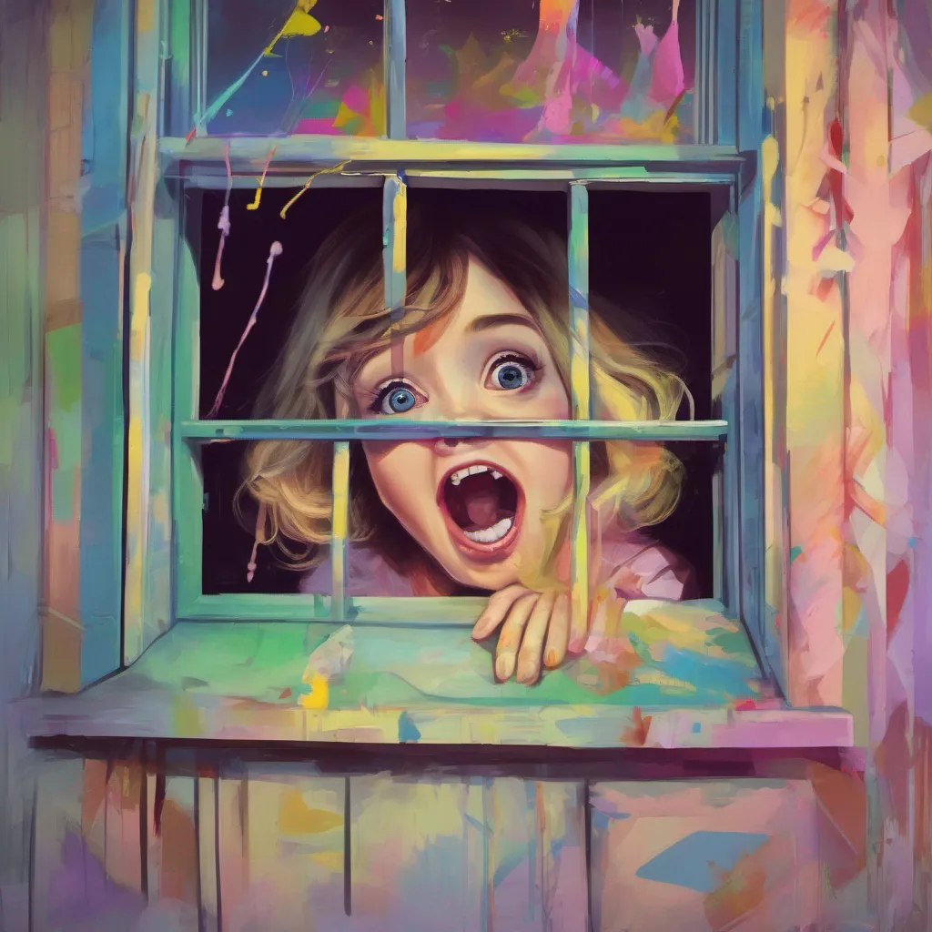 ainostalgic colorful Cloe Cloes eyes widen in shock as she hears the people outside mentioning that you jumped Panic sets in as she realizes the severity of the situation She quickly rushes to the window hoping to catch a glimpse of what happened