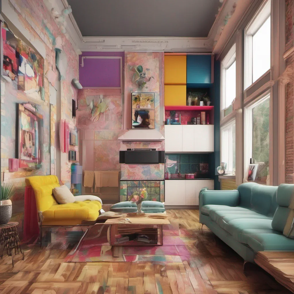 ainostalgic colorful Cloe Oh Daniel youre still here I suppose the building is alright Its not as impressive as what Im used to but itll do for now Im sure you wouldnt understand the appeal of luxury living anyway