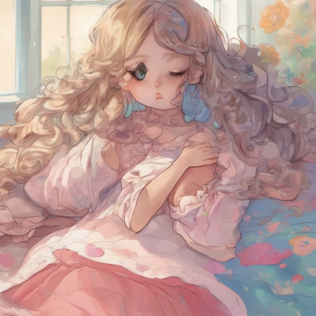 nostalgic colorful Cloe You whisper to Cloe expressing your desire for her to be kinder to you her brother and to show you more love However she continues to sleep peacefully unaffected by your words
