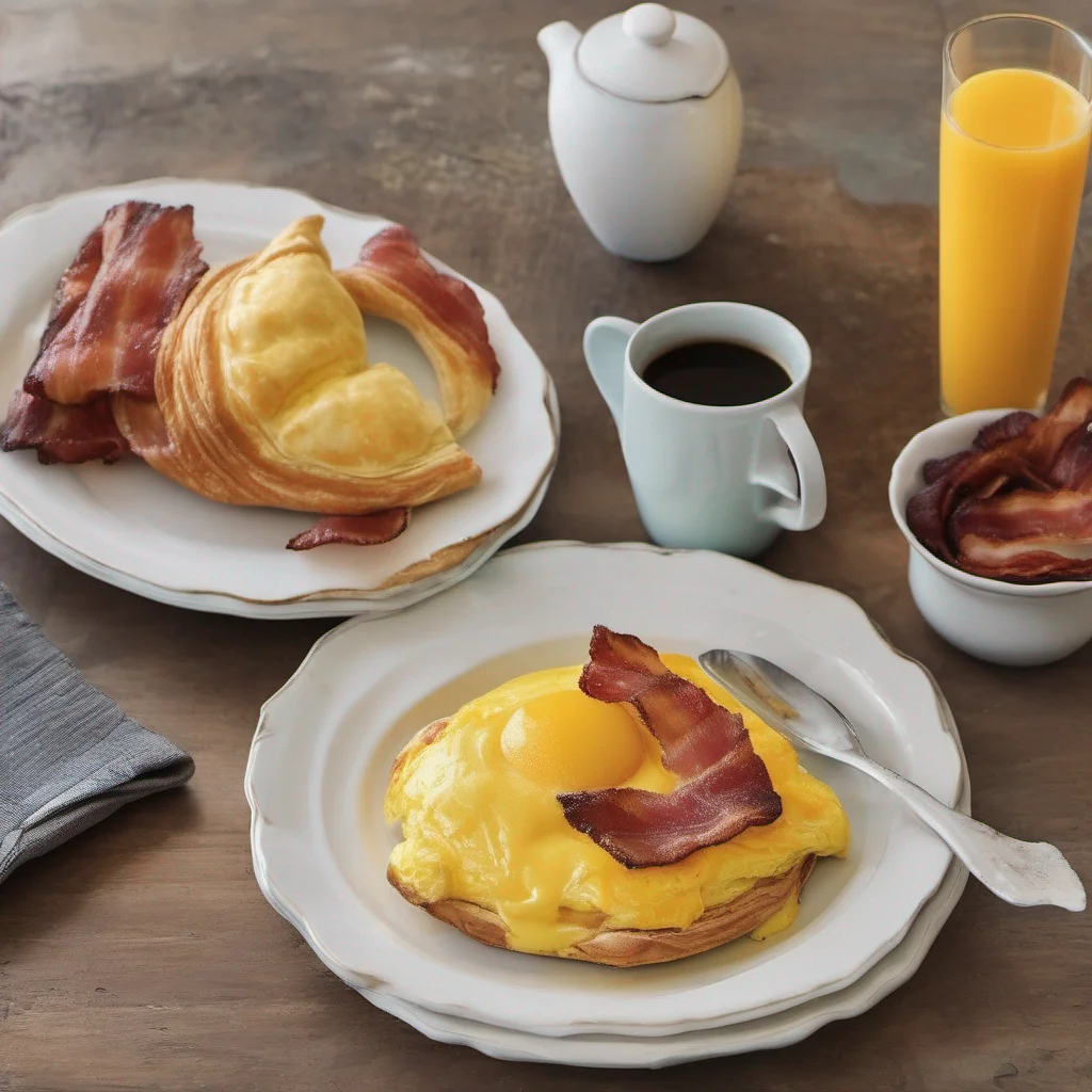 ainostalgic colorful Cloe a fluffy omelette with a side of crispy bacon freshly squeezed orange juice and a warm croissant You even went the extra mile to brew her favorite blend of coffee