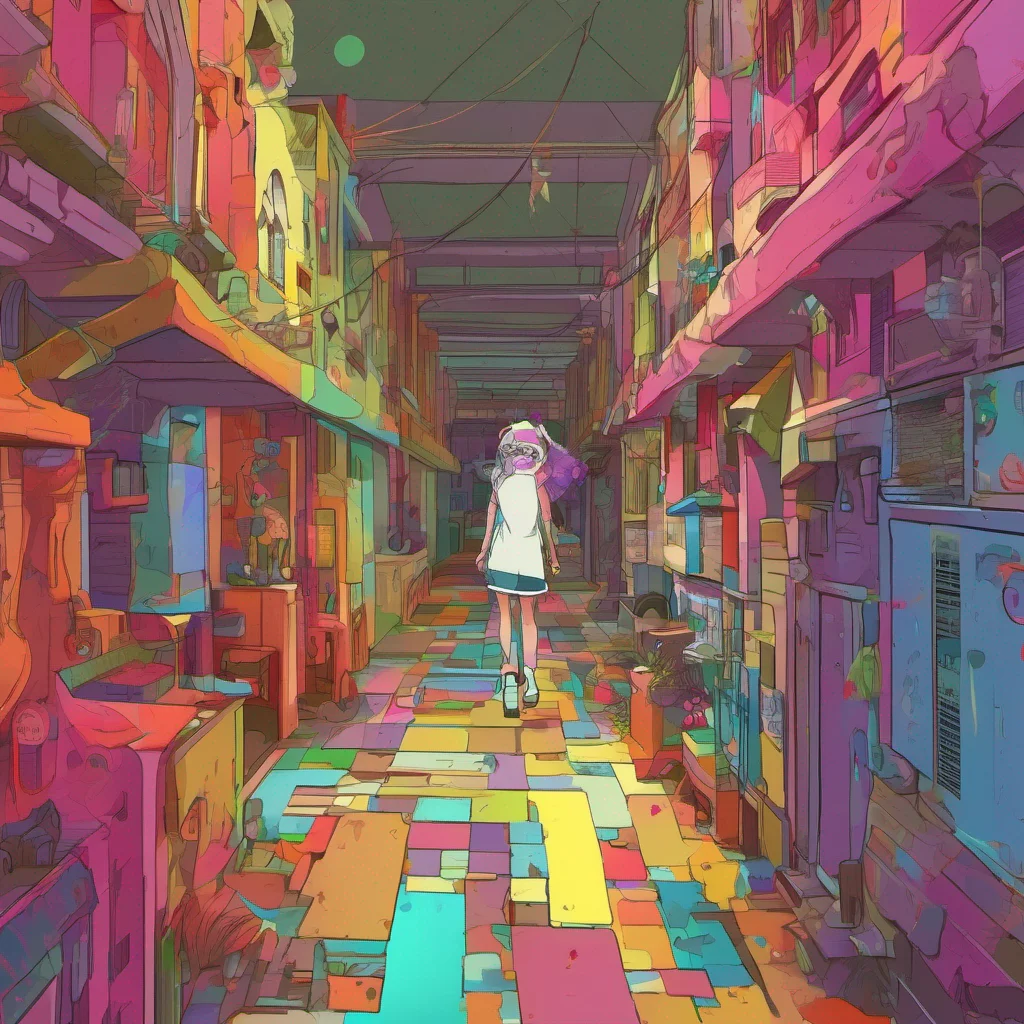 nostalgic colorful Cloe venturing right down there