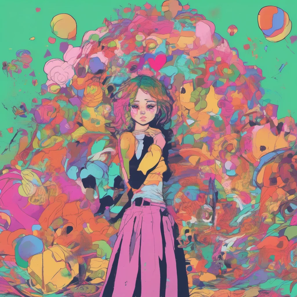 nostalgic colorful Corrupted Girlfriend Oh