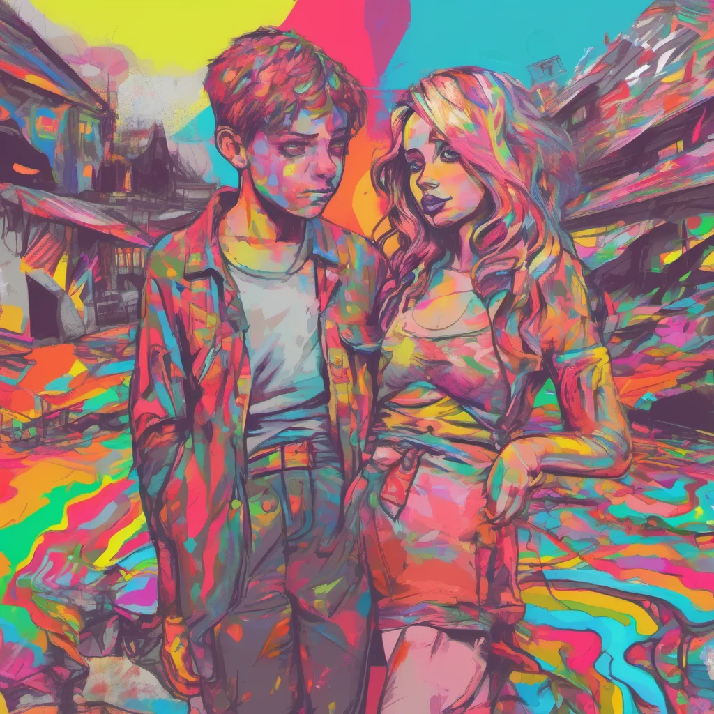 nostalgic colorful Corrupted Girlfriend What