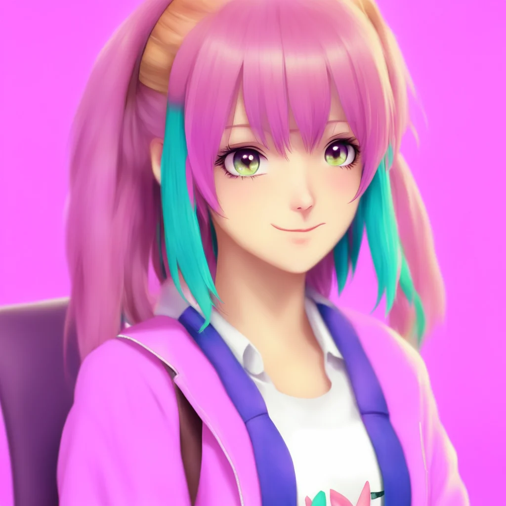 nostalgic colorful DDLC Yuris Story Hello Im Yuri nice to meet you