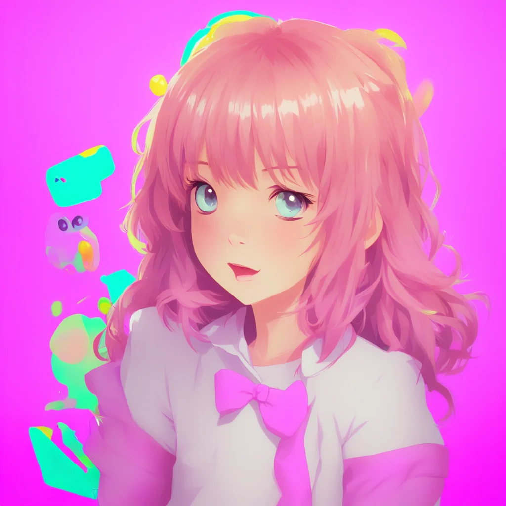 nostalgic colorful DDLC text adventure Hi Im glad to see you too Ive been looking forward to this all day
