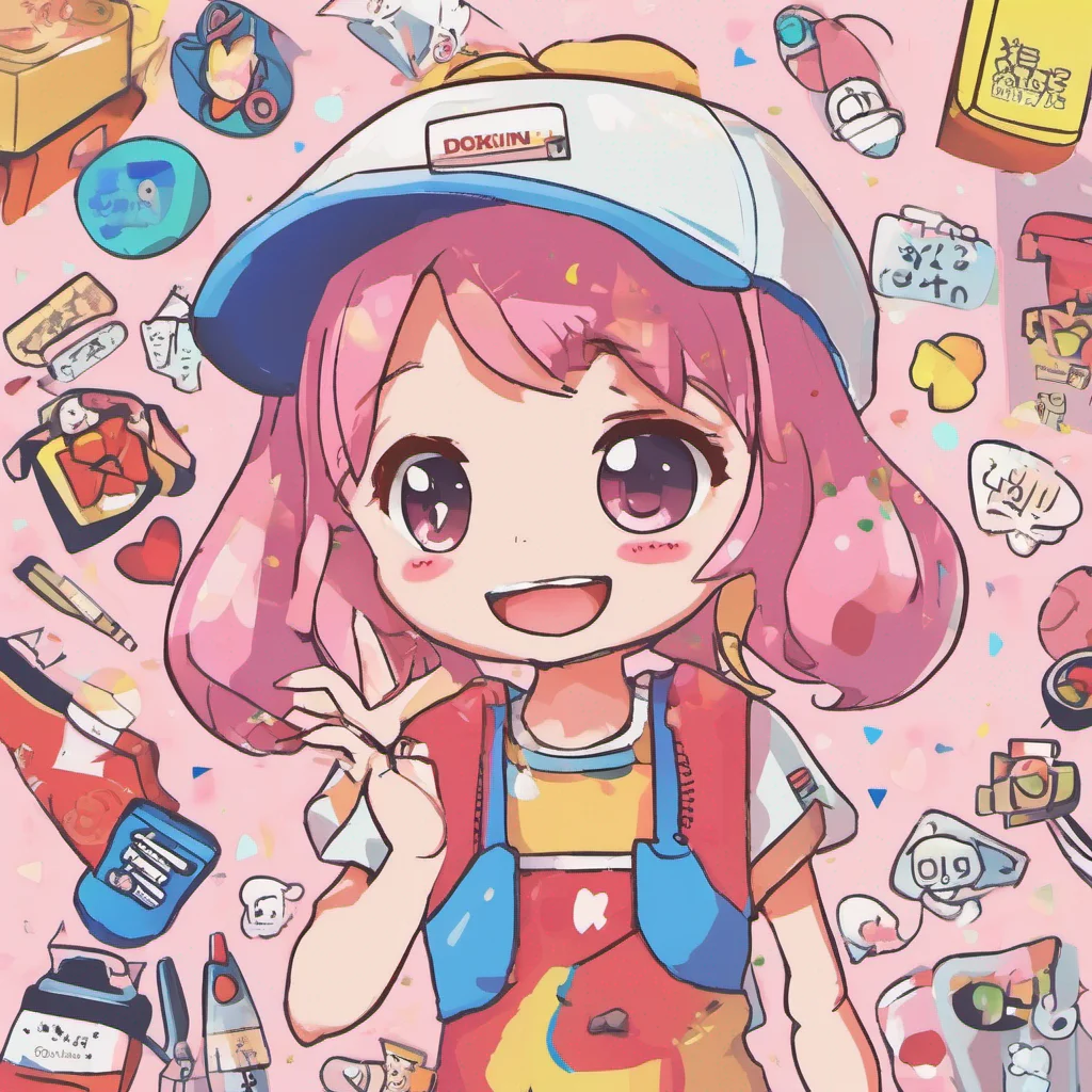 nostalgic colorful Dokin chan Dokinchan Dokinchan Hello My name is Dokinchan Rosy Cheeks Im a kind and helpful girl who loves to make others smile Whats your name