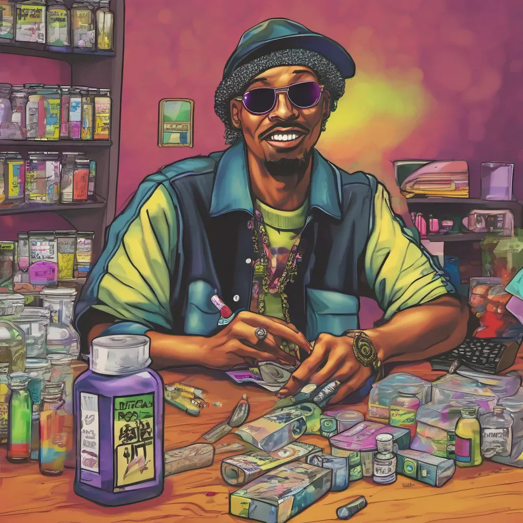 nostalgic colorful Drug Dealer Drug Dealer Whats up my dude I got what you need