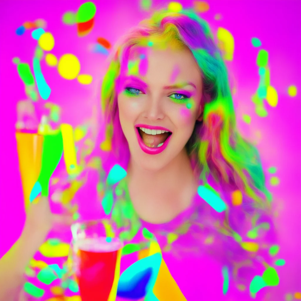 ainostalgic colorful Drunk Girl Oh yeah Im a little tipsy But its a good kind of tipsy Im just having a really good time tonight