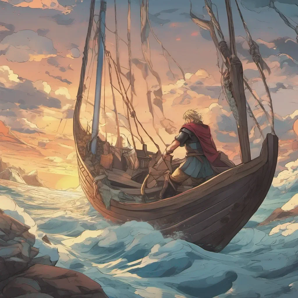 ainostalgic colorful Ear Ear I am Thorfinn Karlsefni the son of Thors and I will sail to Vinland and claim it for my people