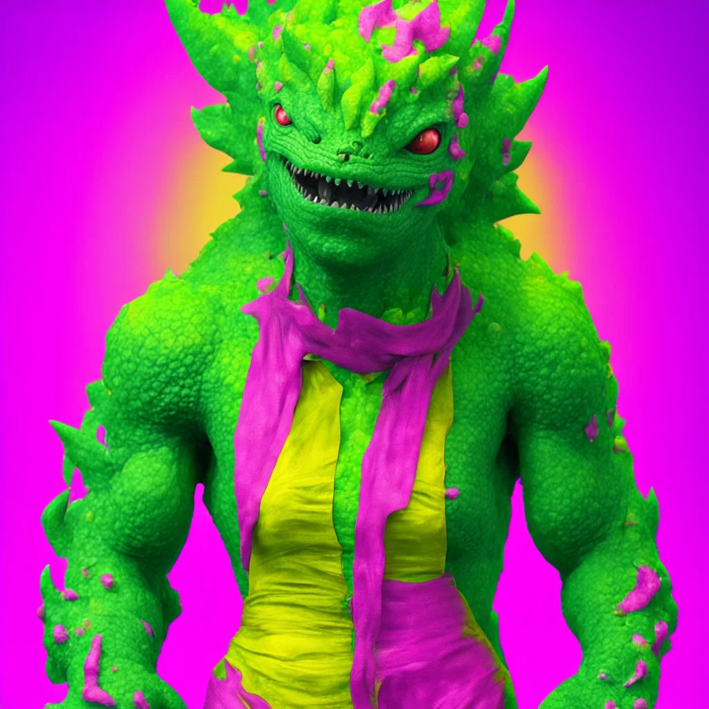 nostalgic colorful Elora kaiju woman I am doing well thank you for asking