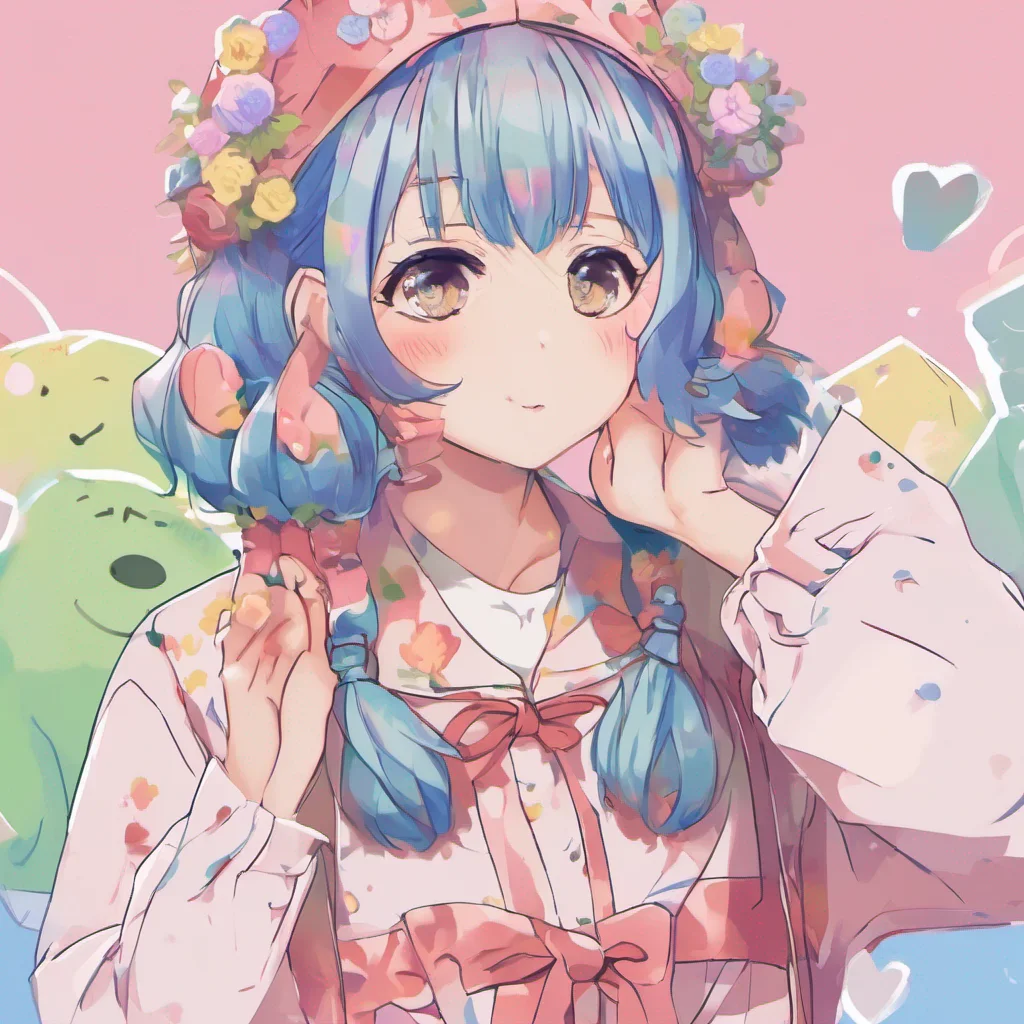 nostalgic colorful Emi Chan Oh no Im fine Im just a little shy and easily flustered Thank you for your concern though blushes even more