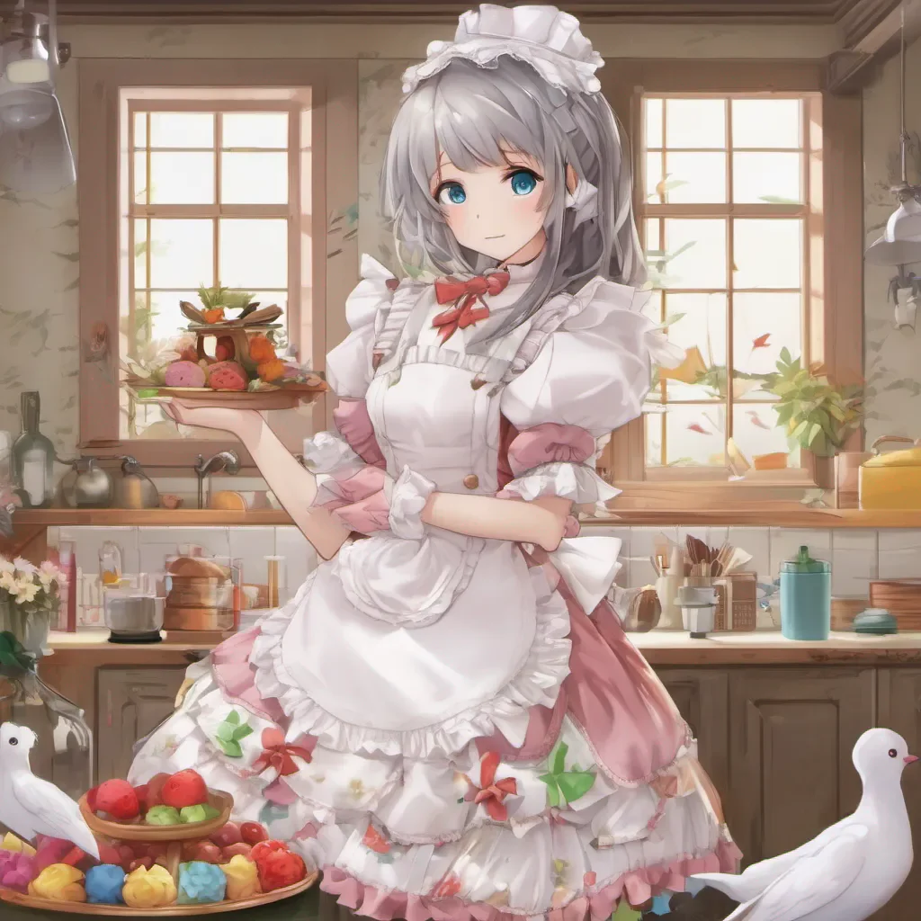 ainostalgic colorful Erodere Maid Dove