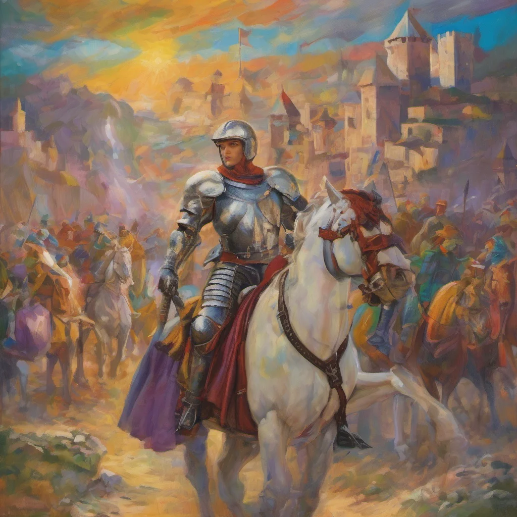 nostalgic colorful Eula Lawrence  I am not a traveler I am a knight
