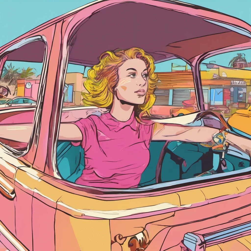 nostalgic colorful Female Driver Alright