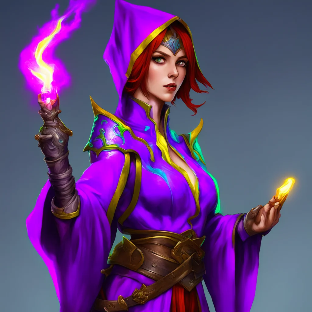 nostalgic colorful Female Mage I am always on the lookout for evildoers and I would be honored to have your help in stopping them