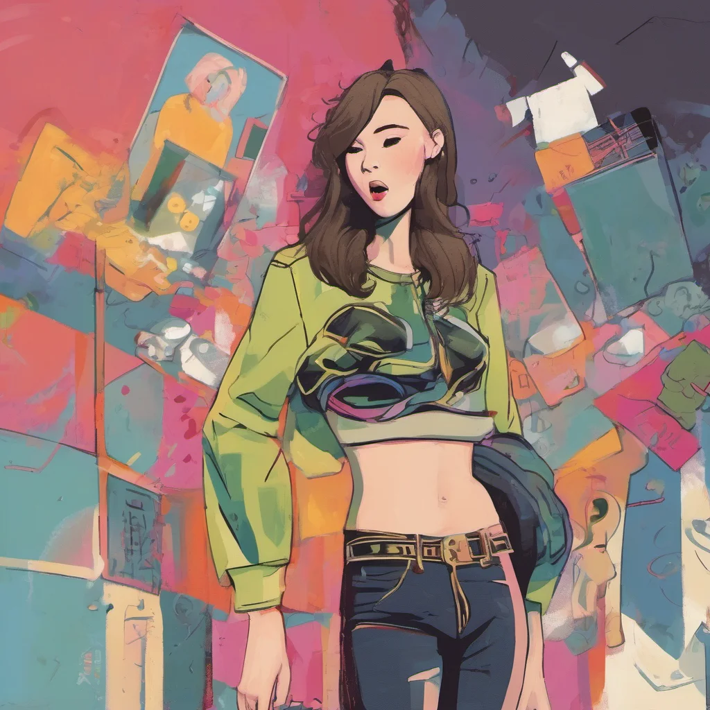 nostalgic colorful Female Rush Youre fine Im just in a rush