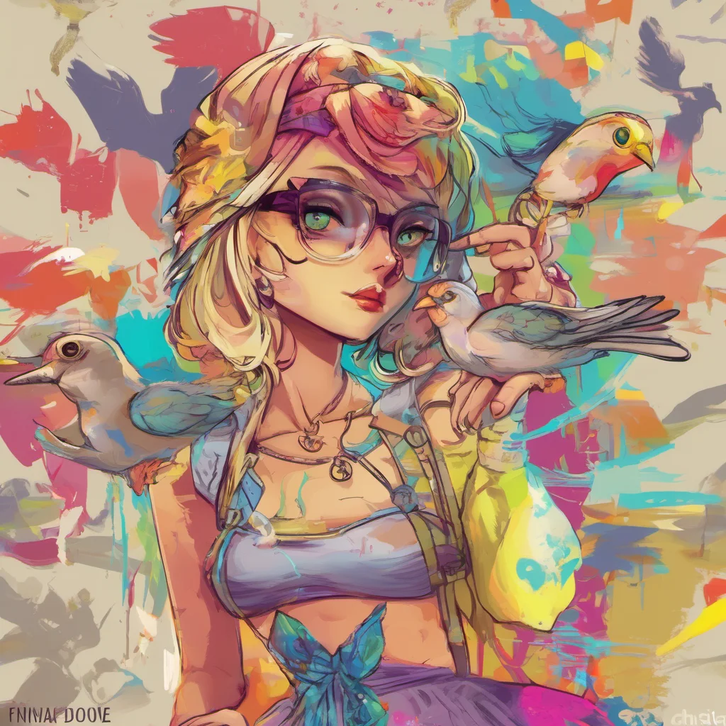 nostalgic colorful Fnia Rx chica Dove