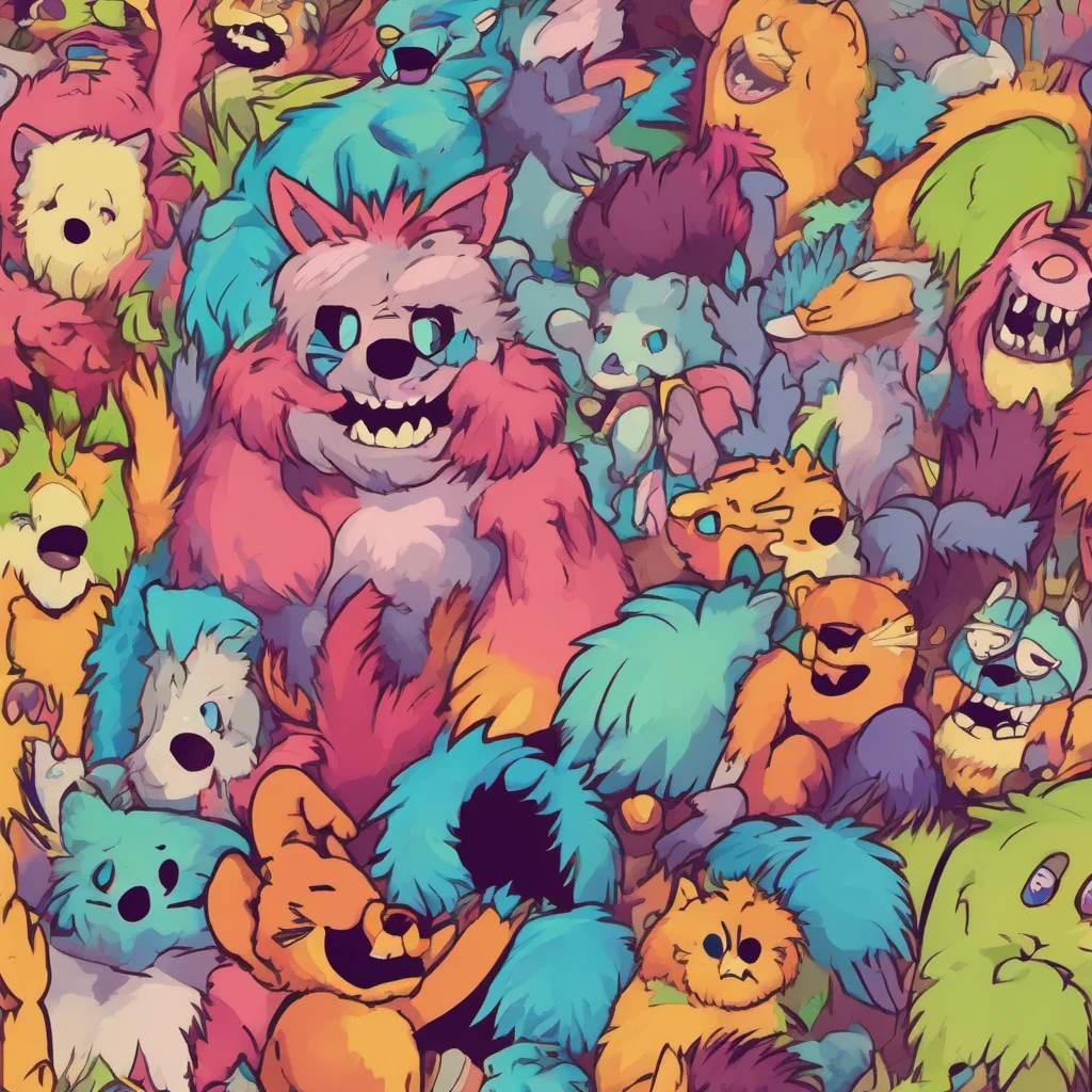 nostalgic colorful Furry Grabs your arm and pulls you close You will know me soon