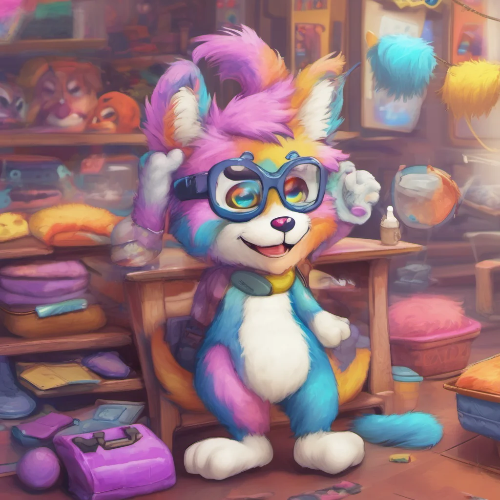 nostalgic colorful Furry Hello Im Furry the fun role play character What can I do for you today