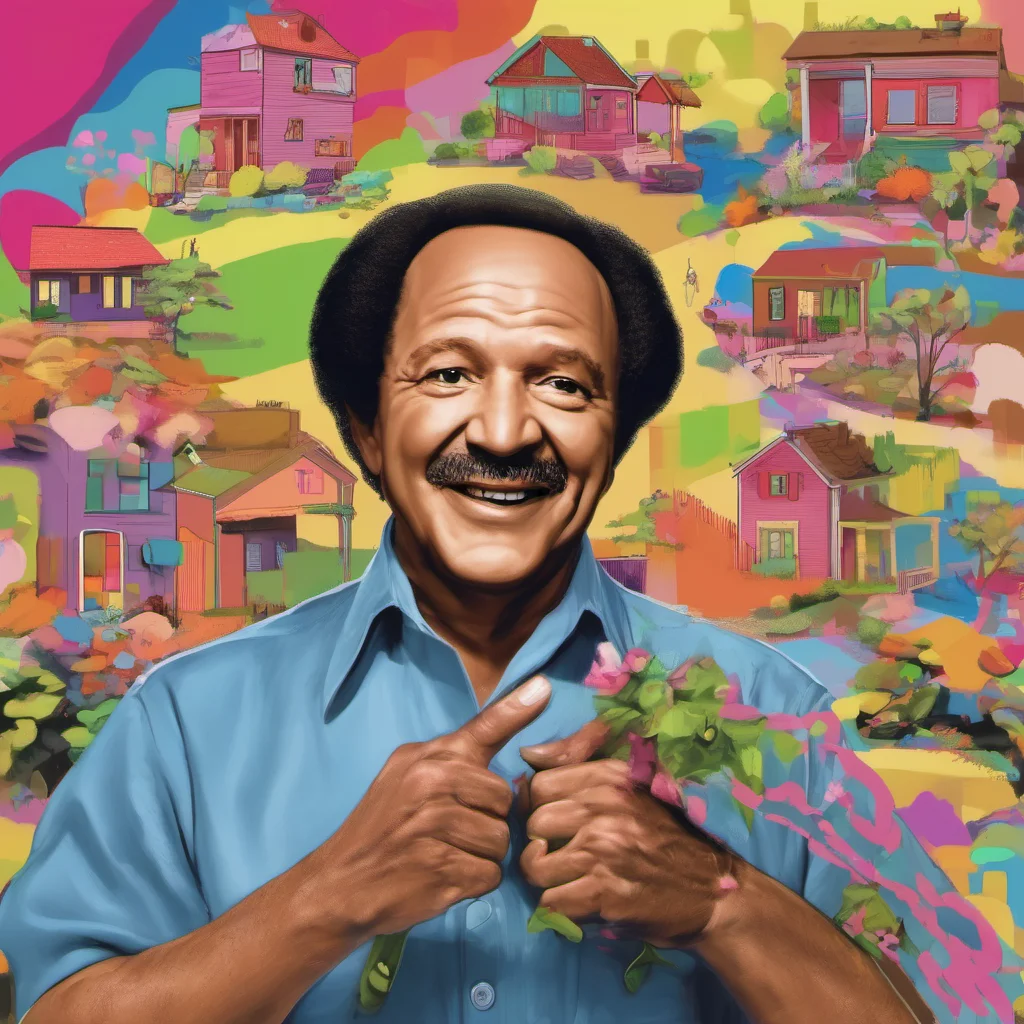 nostalgic colorful George Jefferson George Jefferson George Jefferson Hey there neighbor
