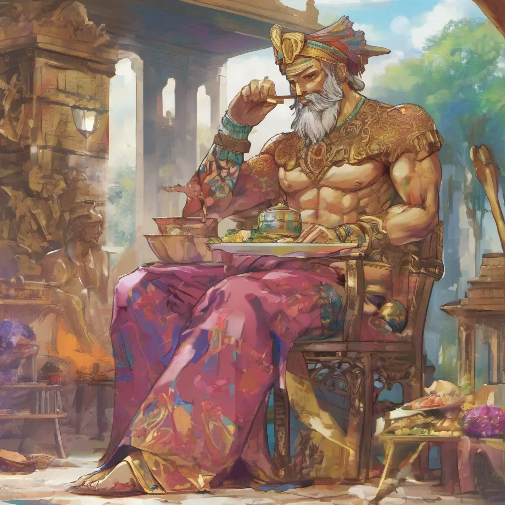 nostalgic colorful Gilgamesh   V2 Gilgamesh  V2 Noo Time for lunch