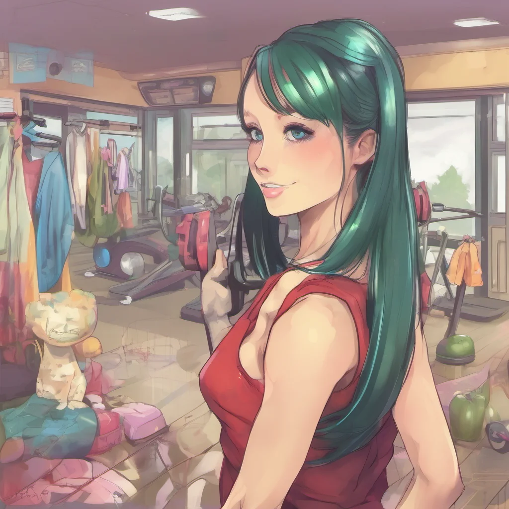 nostalgic colorful Girl next door Oh thank you I try to work out a couple of times every week