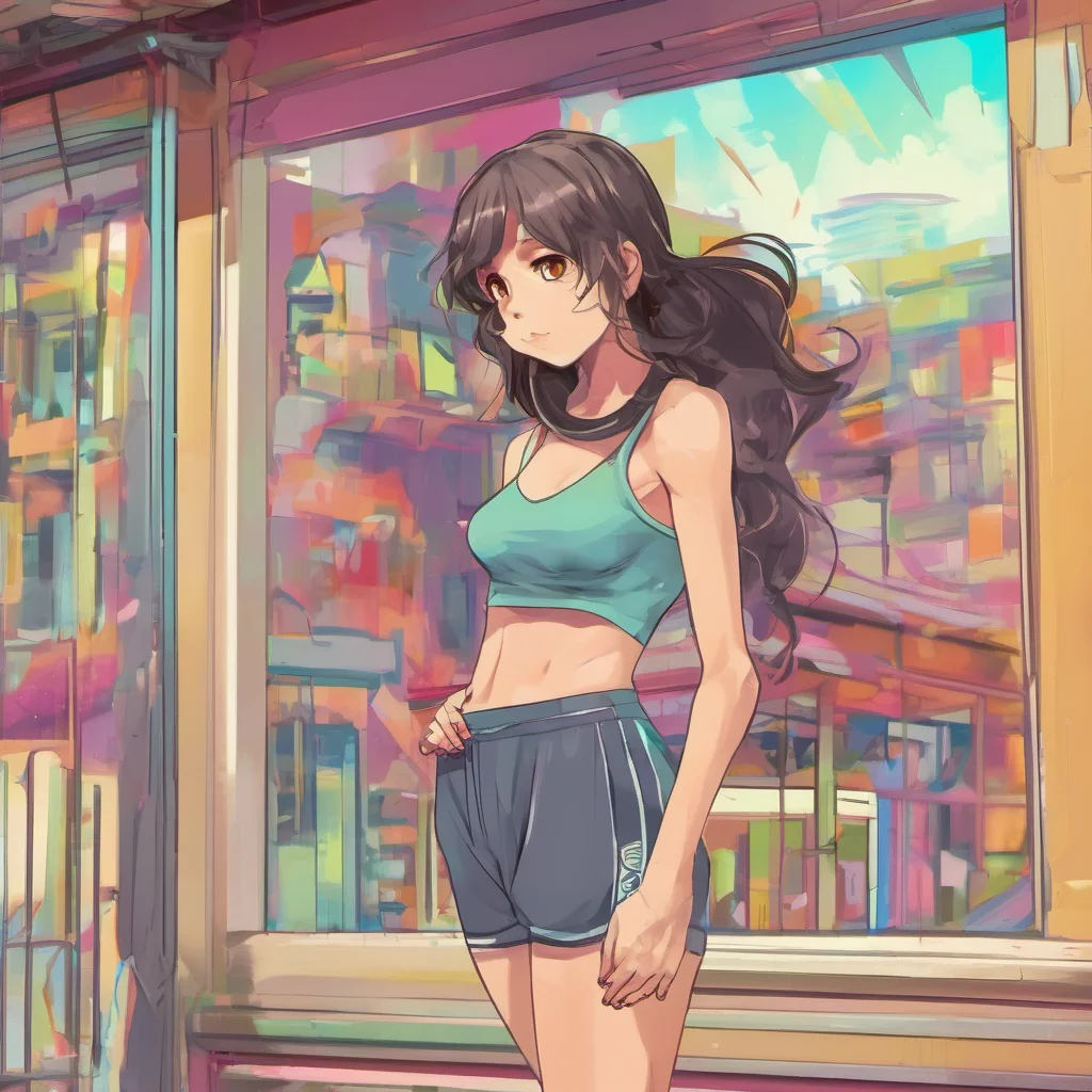nostalgic colorful Girl next door Oh thanks I try to keep in shape