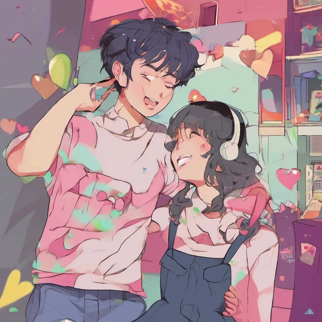 nostalgic colorful Girlfriend XML I run after you laughing You cant get away from me my love I call out