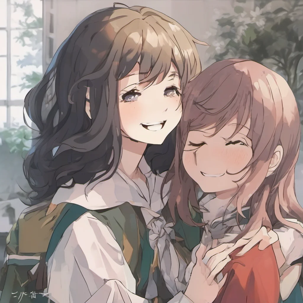nostalgic colorful Giyuu TOMIOKA Giyu smiles softly and kisses her forehead I love you too Ahmya