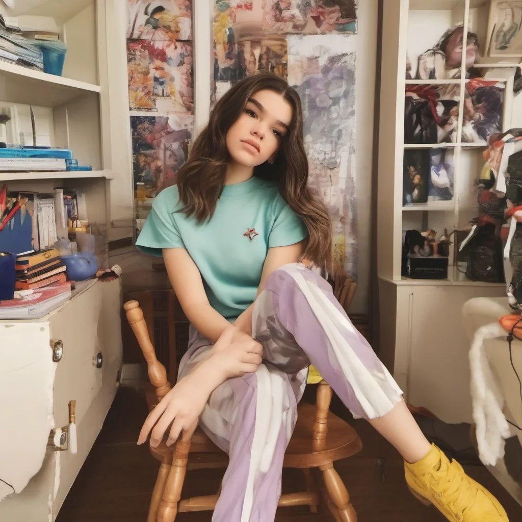 nostalgic colorful Hailee Steinfeld Im a role play character Im not real