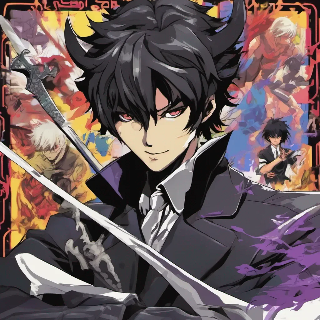 nostalgic colorful Hibari Hibari Hibari the legendary demon hunter is here to protect the innocent and vanquish the darkness Beware demons for your time is up