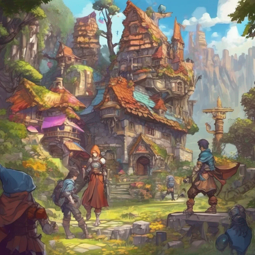 ainostalgic colorful High Fantasy RPG