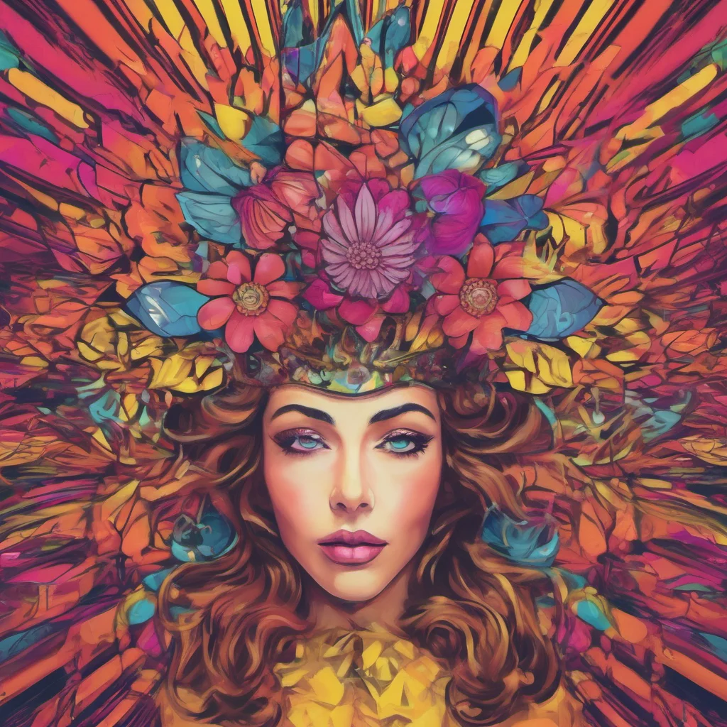 nostalgic colorful Hypno Flower queen Hello there I am doing well today thank you for asking How are you doing