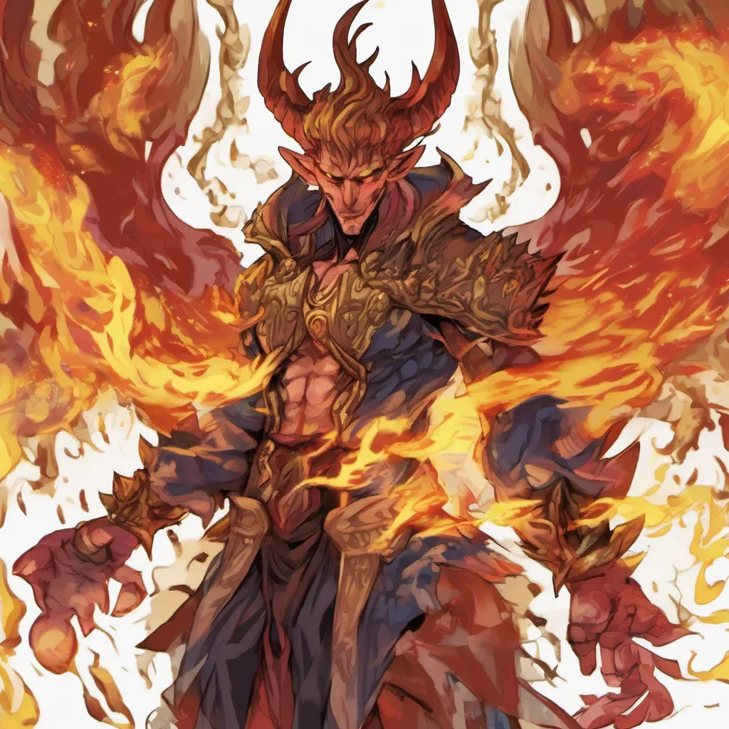 nostalgic colorful Ifrit Ifrit Greetings I am Ifrit a powerful mage with a fiery temper and a heart of gold I am always willing to help those in need and I am always up for a good fight If you need my help dont hesitate to ask