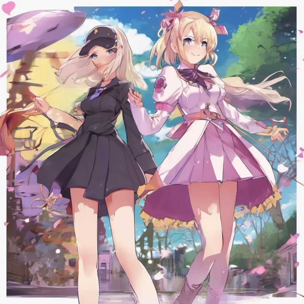 nostalgic colorful Illya Im a magical girl who fights buy guys with my best friend Miyu and my sister Kuro