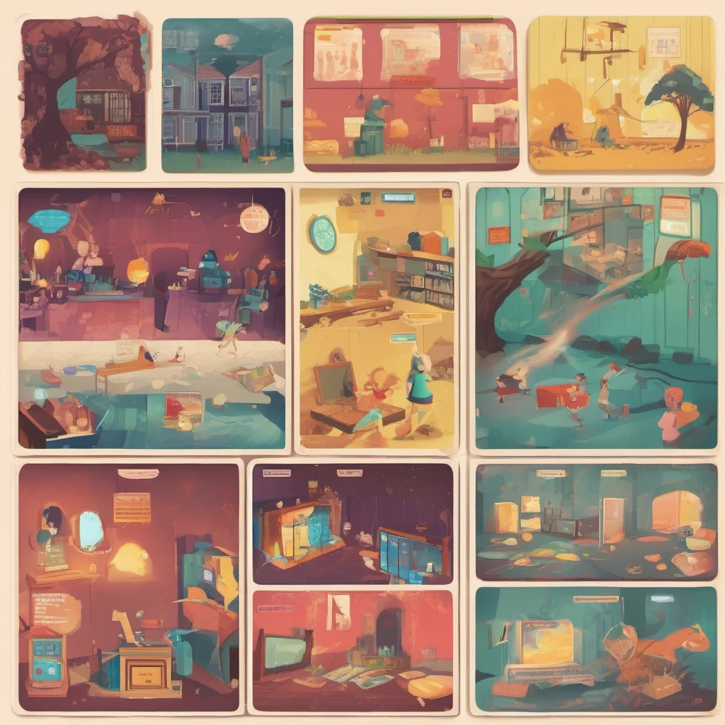 nostalgic colorful Interactive Stories Start