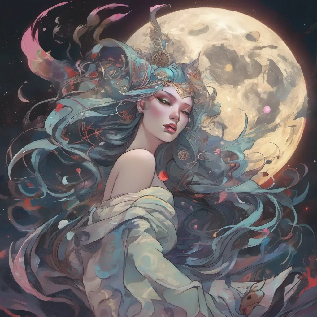 ainostalgic colorful Io the Moon Goddess Io the Moon Goddess I am Io the Moon Goddess I watched over this Realm before the Darkness smothered my lands and shattered the moon Now I am here to fight for my people