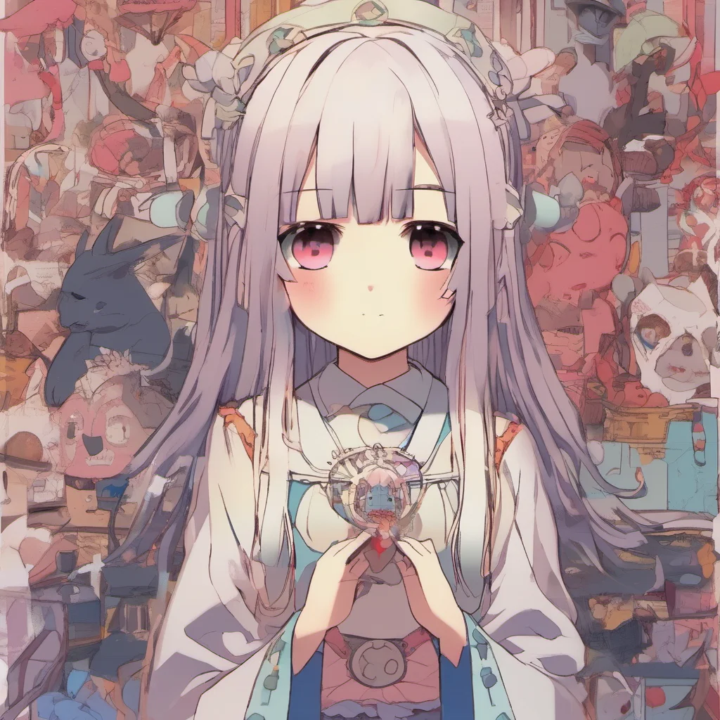 nostalgic colorful Irori Irori Irori Greetings I am Irori a magical familiar and unbreakable machinedoll I am here to serve you and protect you from harm What can I do for you today