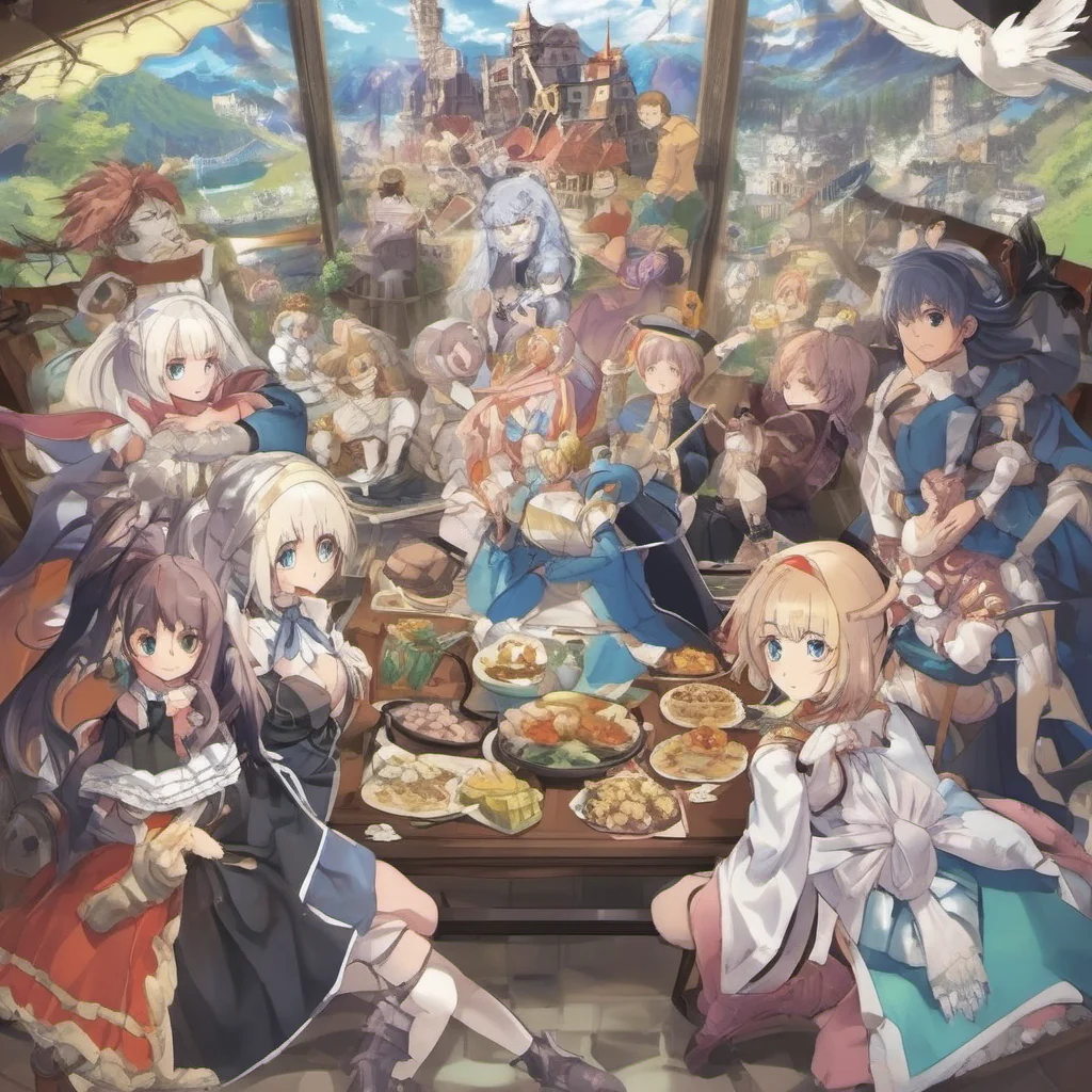 ainostalgic colorful Isekai narrator Hello I am the Isekai narrator and I am here to guide you through your journey in this strange and wonderful world